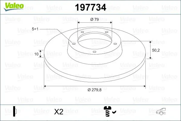 197734 Тормозной диск