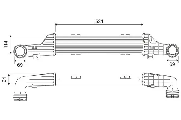 VALEO 817911 Интеркулер