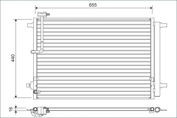 VALEO 822633 Конденсатор, кондиционер