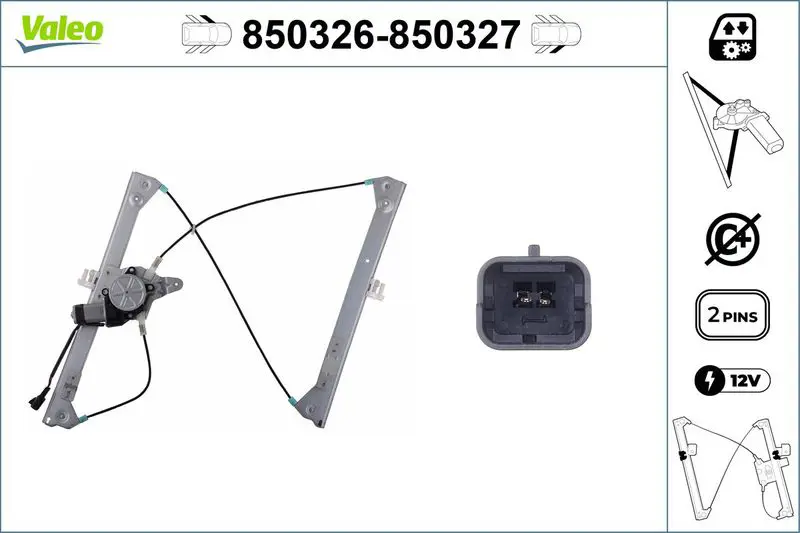 VALEO 850326 Подъемное устройство для окон