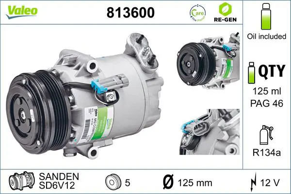 VALEO 813600 Компрессор