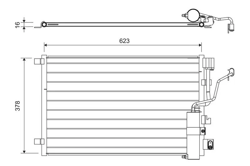 VALEO 822733 Конденсатор, кондиционер