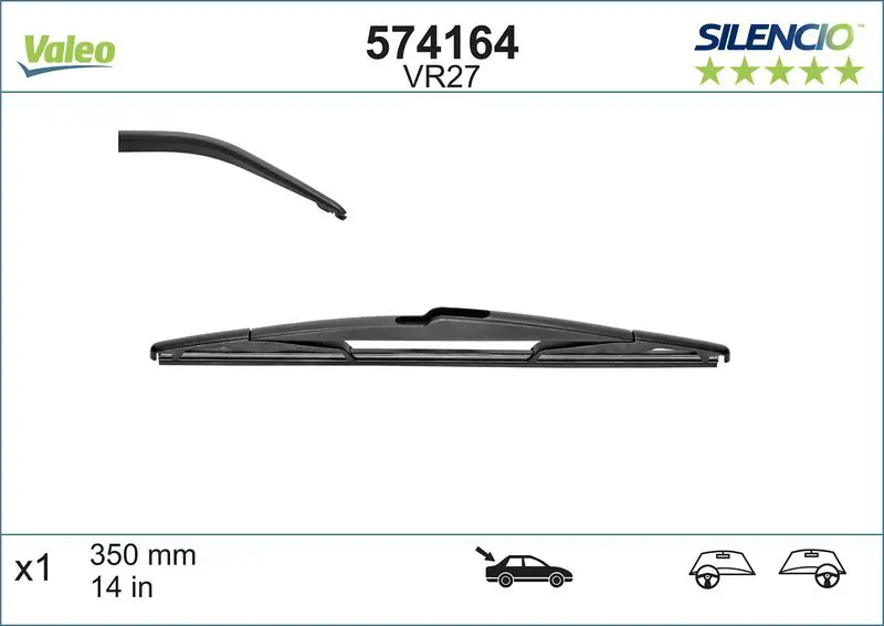 VALEO 574164 Щетка стеклоочистителя CITROEN