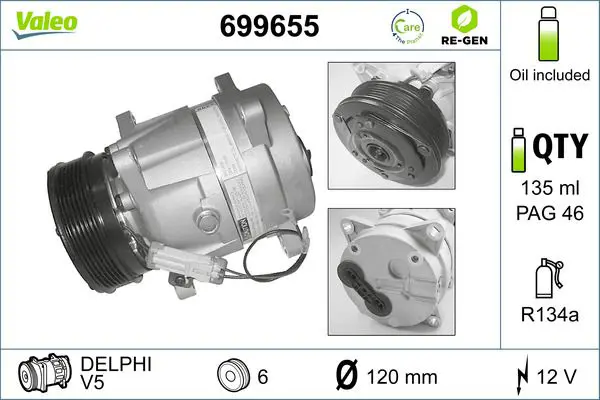 VALEO 699655 Компрессор