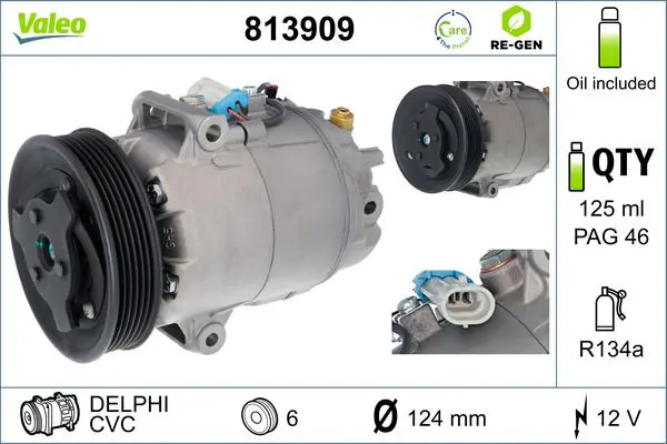 VALEO 813909 Компрессор кондиционера