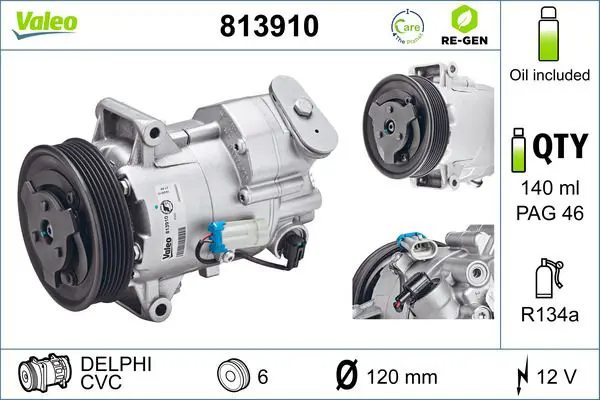 VALEO 813910 Компрессор кондиционера