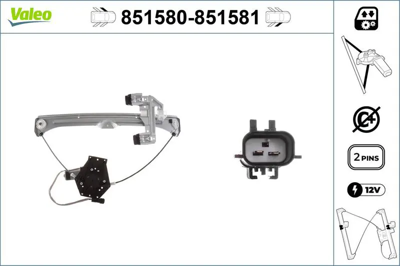 851580 WINDOW LIFT FRONT LEFT