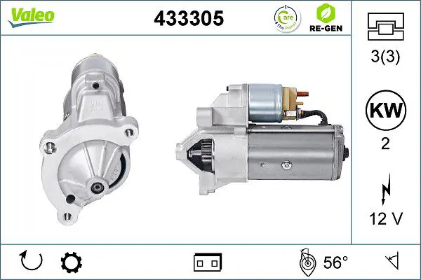 433305 STARTER REMAN RE GEN