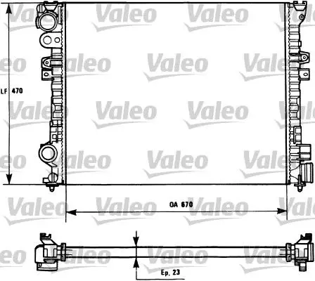 731166 Радиатор VALEO