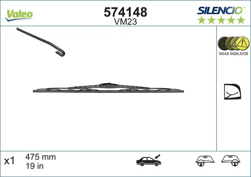 VALEO 574148 Щетка стеклоочистителя