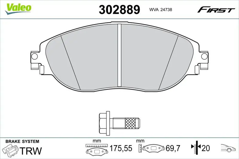 VALEO 302889 Spare part