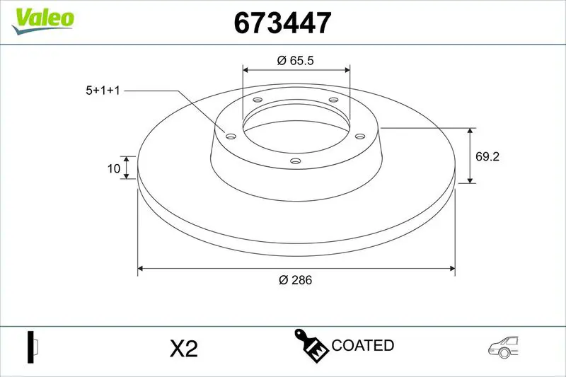 VALEO 673447 Spare part