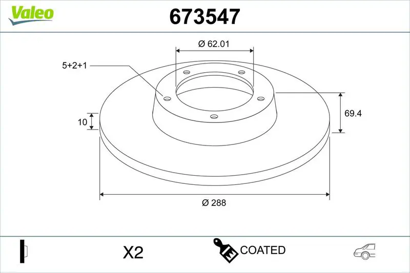 VALEO 673547 Spare part