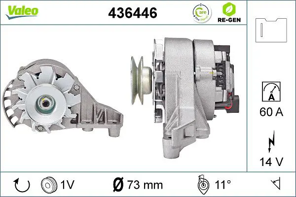 436446 ALTERNATOR REMAN RE GEN