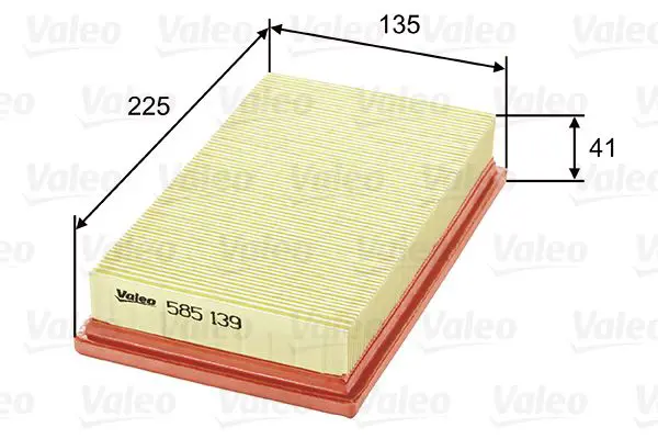 VALEO 585139 Воздушный фильтр