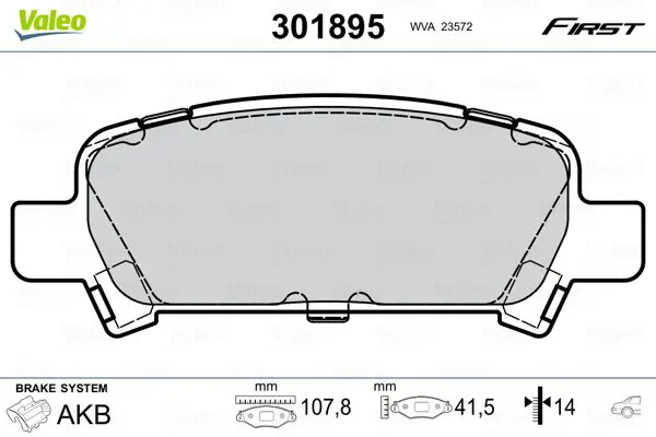 VALEO 301895 К-т дисков. тормоз. колодок