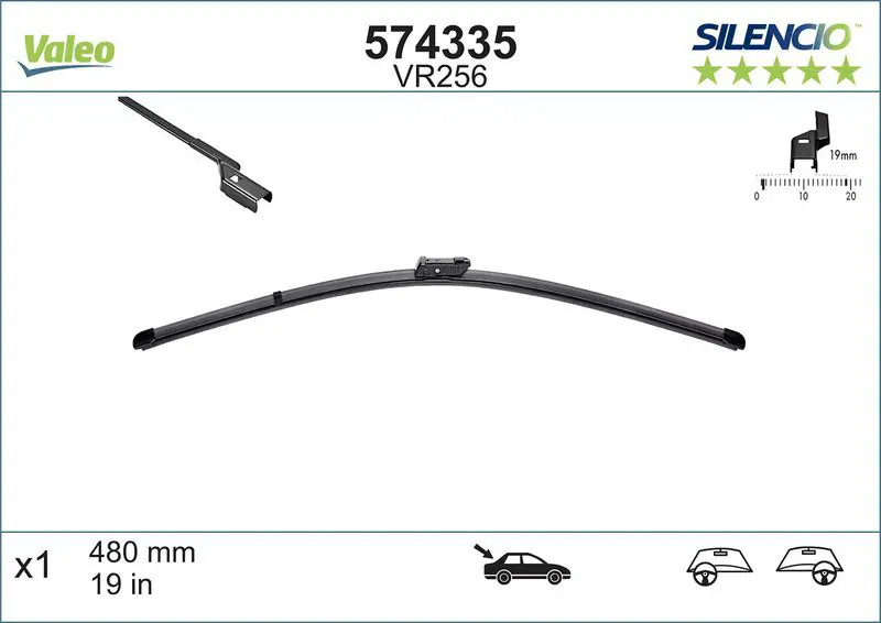 VALEO 574335 Щетка стеклоочистителя