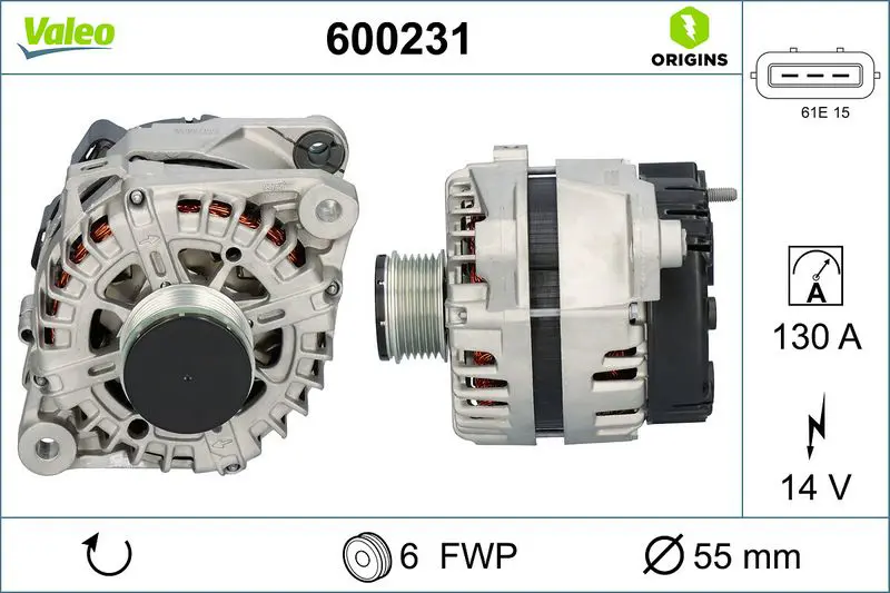  VALEO ALTERNATOR NEW - ORIGIN