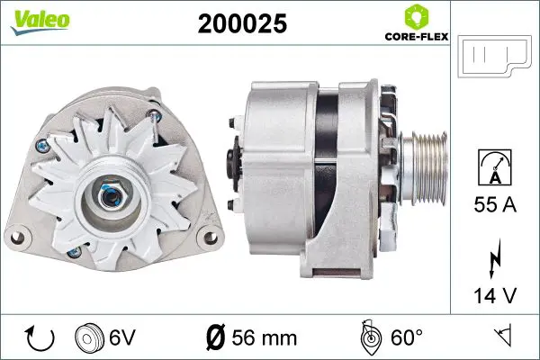  VALEO ALTERNATOR REMAN - CORE-FLEX
