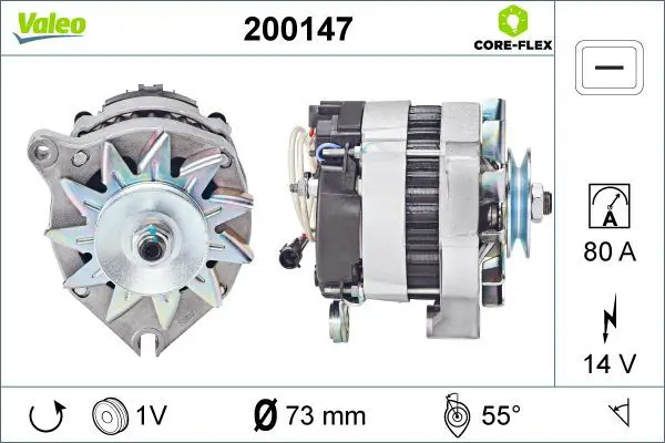  VALEO ALTERNATOR REMAN - CORE-FLEX