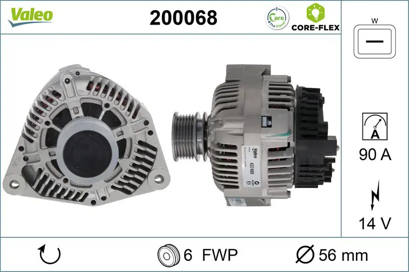  VALEO ALTERNATOR REMAN - CORE-FLEX