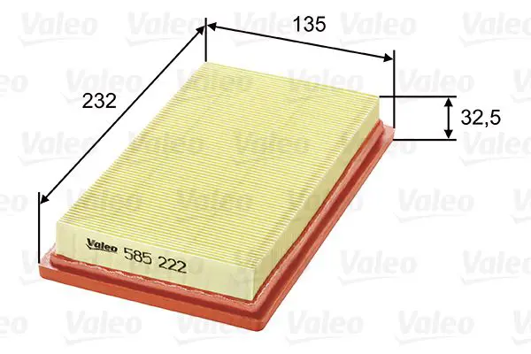 VALEO 585222 ФИЛЬТР ВОЗДУШНЫЙ