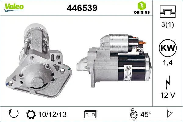 VALEO 446539 Стартер