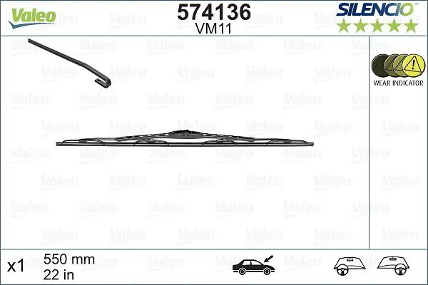 VALEO 574136 Щетка стеклоочистителя