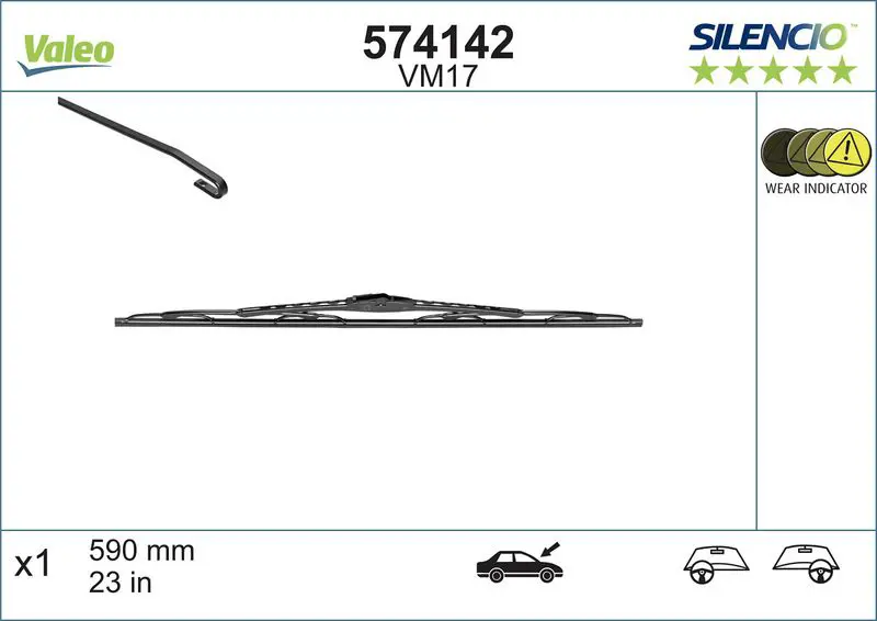VALEO 574142 Щетка стеклоочистителя