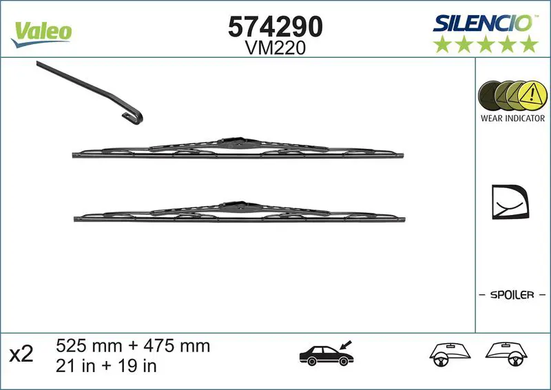 VALEO 574290 Щетка стеклоочистителя