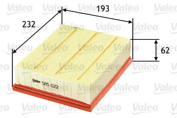 VALEO 585022 Фильтр