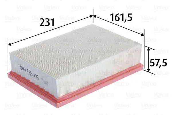 VALEO 585439 Воздушный фильтр