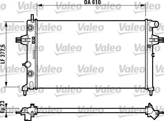 VALEO 732549 Радиатор двигателя Premium