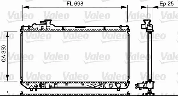VALEO 734172 Радиатор охлаждения TOYOTA