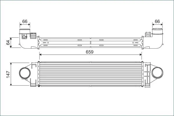 VALEO 822926 Радиатор интеркулера LR031466