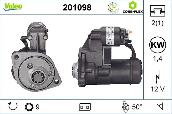  VALEO STARTER REMAN - CORE-FLEX