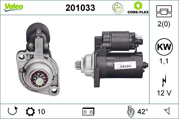  VALEO STARTER REMAN - CORE-FLEX