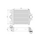 818384 VALEO Радиатор интеркулера LR036432