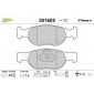 301605 VALEO Комплект тормозных колодок,