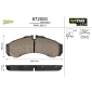 872000 VALEO Комплект тормозных колодок