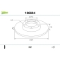 186694 VALEO Тормозной диск