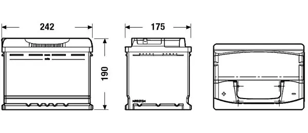 EXIDE EA601 Аккумуляторная батарея