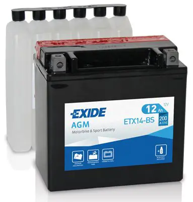 EXIDE ETX14BS Аккумулятор AGM 12V 12Ah