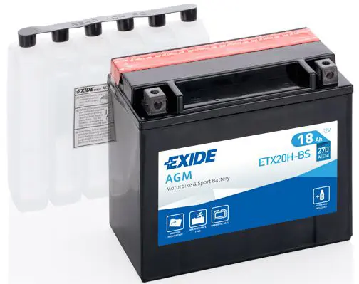 EXIDE ETX20HBS Аккумулятор MOTO AGM 18Ah 270A