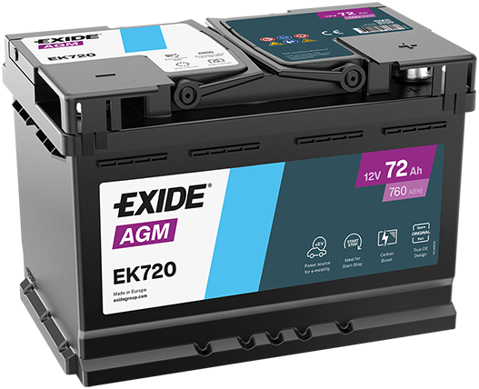 EXIDE EK720 Стартерная аккумуляторная