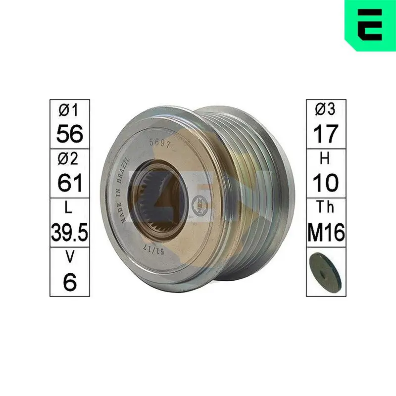 ZN5697 Шкив генератора