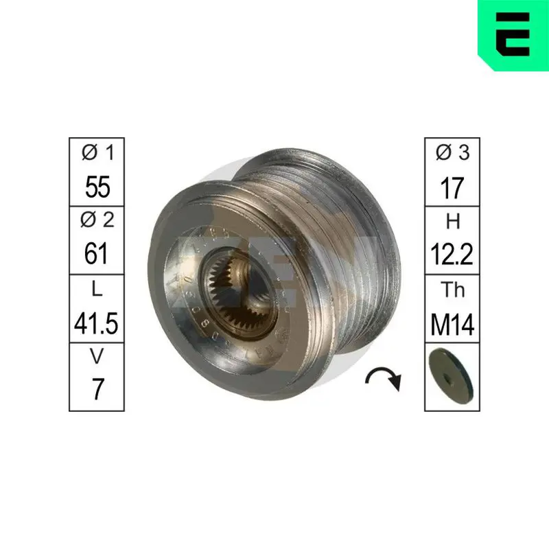 ZN5502 Муфта свободного хода TOYOTA