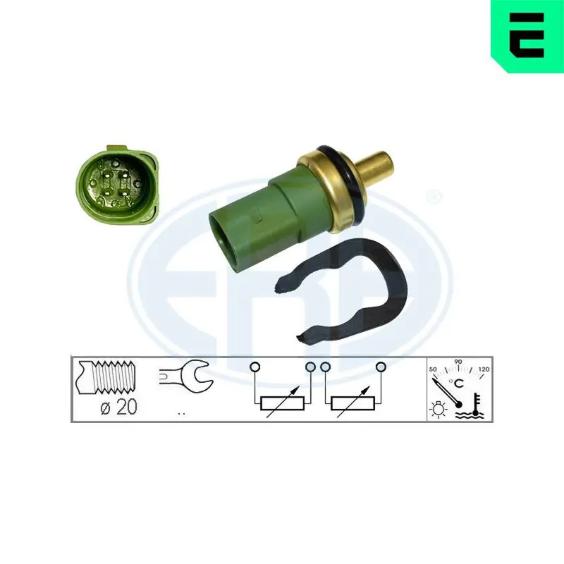 ERA 330496 Датчик температуры ОЖ AUDI/VW
