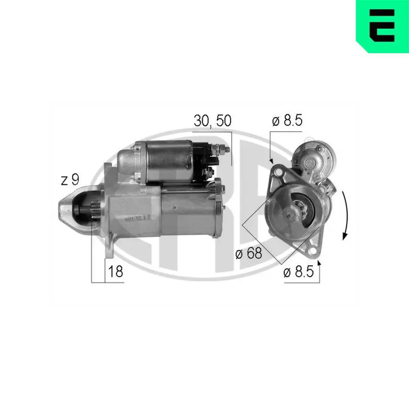 220609 Стартер OPEL ASTRA H/J 1.6/1.8