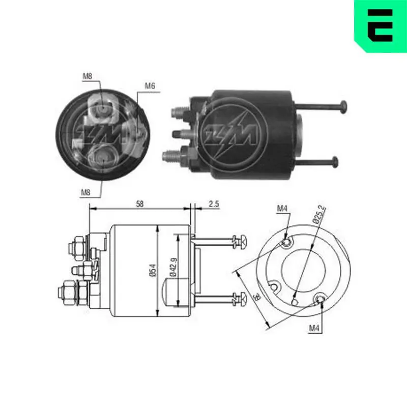 Era ZM495 Реле втягивающее MB W168/245
